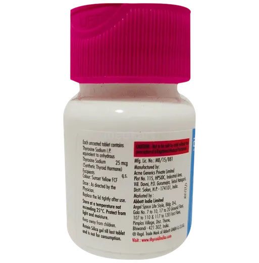 thyronorm 25mcg tablet 120's